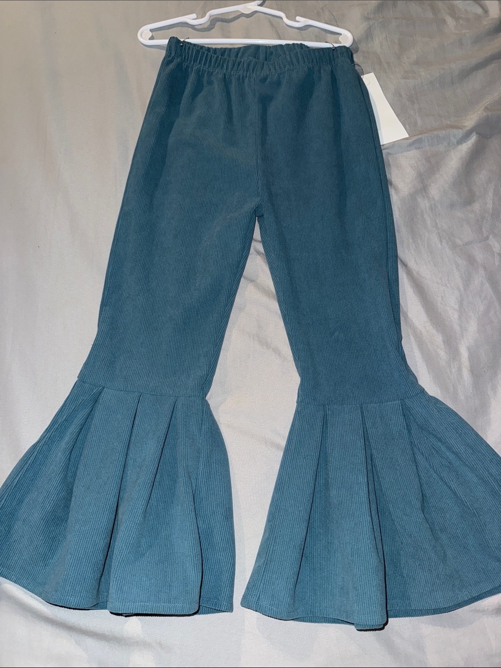 Kids Blue Flared Corduroy Bottoms